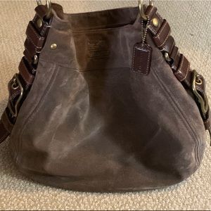 Chocolate coach purse